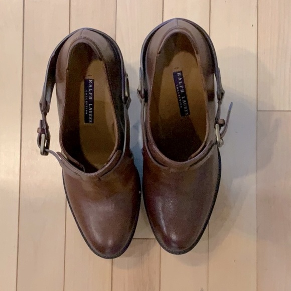 Ralph Lauren brown ankle boots with 5” heels - Picture 5 of 7